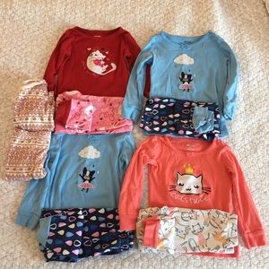 Toddler Girl Pajama Bundle - set of 5 Size 2T
